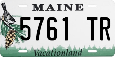 ME license plate 5761TR