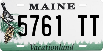 ME license plate 5761TT