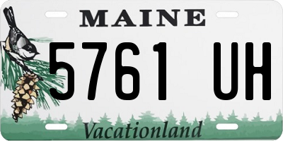 ME license plate 5761UH
