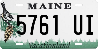 ME license plate 5761UI