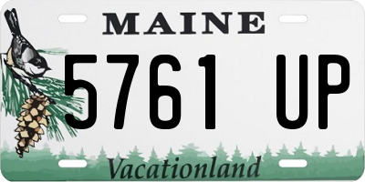 ME license plate 5761UP