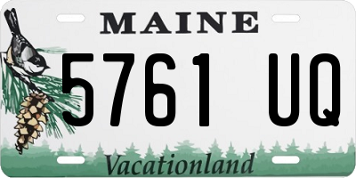 ME license plate 5761UQ