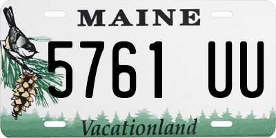 ME license plate 5761UU