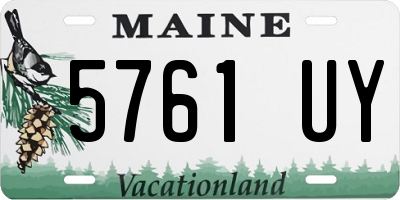 ME license plate 5761UY