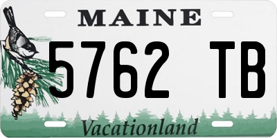 ME license plate 5762TB
