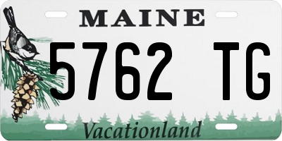 ME license plate 5762TG