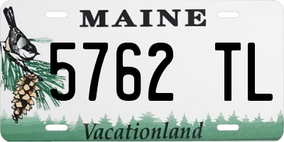 ME license plate 5762TL