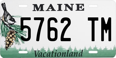 ME license plate 5762TM