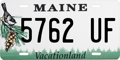 ME license plate 5762UF