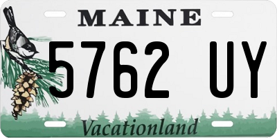 ME license plate 5762UY