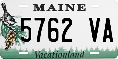 ME license plate 5762VA