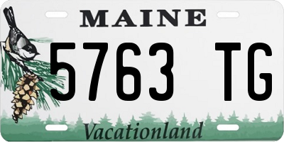 ME license plate 5763TG