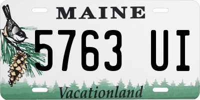 ME license plate 5763UI