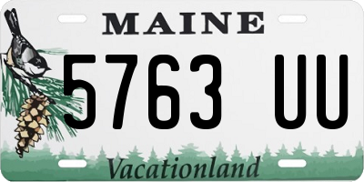 ME license plate 5763UU