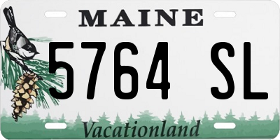 ME license plate 5764SL