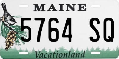 ME license plate 5764SQ