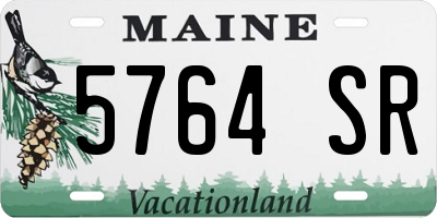 ME license plate 5764SR