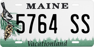 ME license plate 5764SS