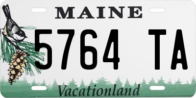 ME license plate 5764TA