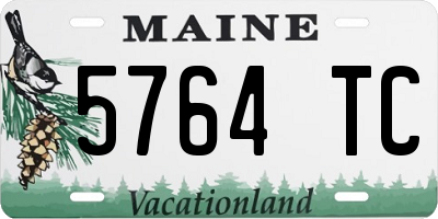 ME license plate 5764TC