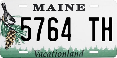 ME license plate 5764TH