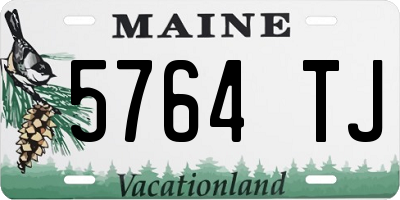 ME license plate 5764TJ