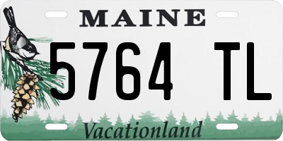 ME license plate 5764TL