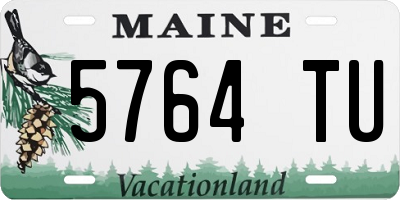 ME license plate 5764TU