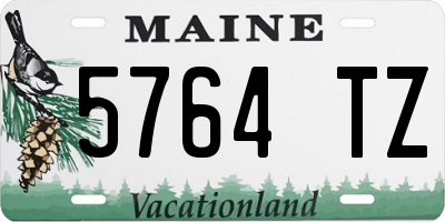 ME license plate 5764TZ