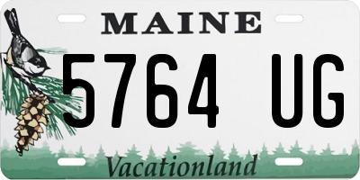 ME license plate 5764UG