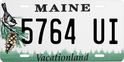 ME license plate 5764UI