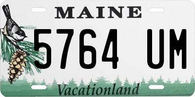 ME license plate 5764UM