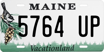 ME license plate 5764UP