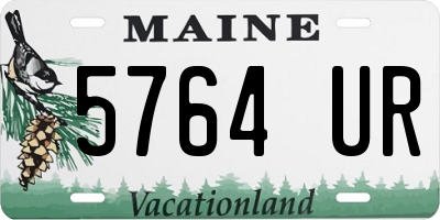 ME license plate 5764UR