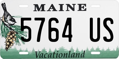 ME license plate 5764US