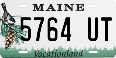 ME license plate 5764UT