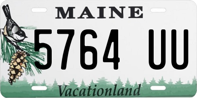 ME license plate 5764UU