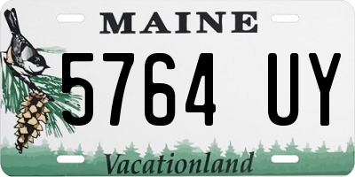 ME license plate 5764UY