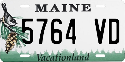 ME license plate 5764VD