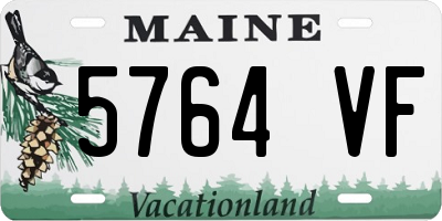 ME license plate 5764VF