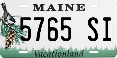 ME license plate 5765SI