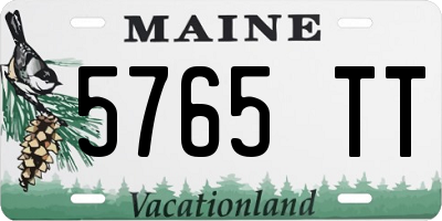 ME license plate 5765TT