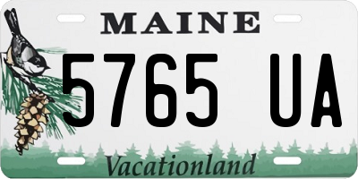 ME license plate 5765UA