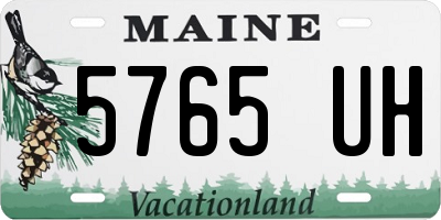 ME license plate 5765UH