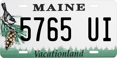 ME license plate 5765UI