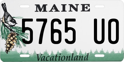 ME license plate 5765UO