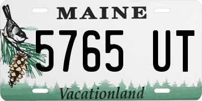 ME license plate 5765UT