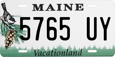 ME license plate 5765UY