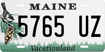 ME license plate 5765UZ