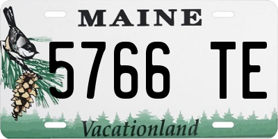 ME license plate 5766TE